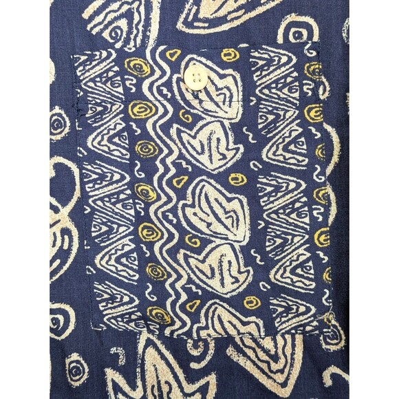 Vintage Segrets Sun Prints Womens Blouse Medium 100% Rayon Purple Multi Leaves - Picture 5 of 9